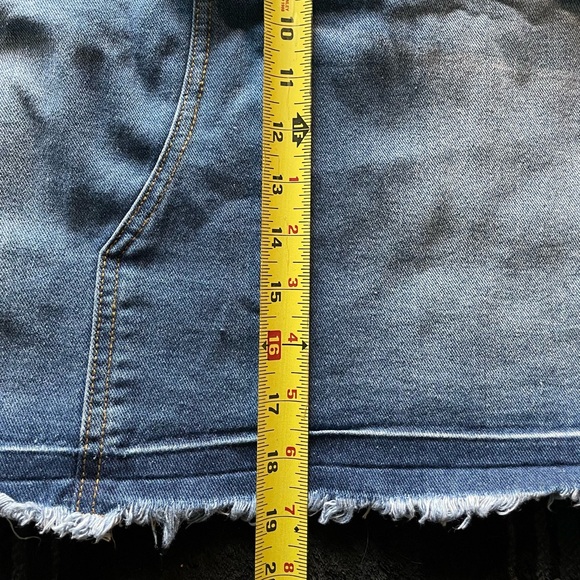 ➕SIZE DENIM SKIRT - Picture 6 of 7